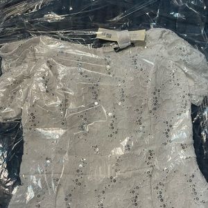 Women’s Size Large Off the shoulder wedding after party dress.